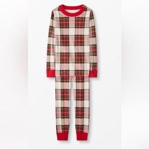 Hanna Andersson Red and White Plaid Kids Pajama Set